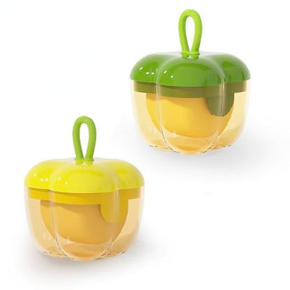 2PCS Portable Mini Lint Rollers, ClearGreen&Yellow | Reusable Washable, For Clothes Car Seats Furniture Carpets Pet Hair, Travel Portable, Fits in Wallet Bag, Pet Hair Remover - color: Cleargreen+clearyellow