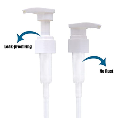 Cosywell Pump Bottle Dispenser Plastic Pump Bottles Refillable Bottles Wide Mouth Jar Style Empty Pump Bottles Bathroom Shower Containers for Lotion Shampoo Conditioner (White, 3X 1000ml) - color: White, size: 3x 1000ml