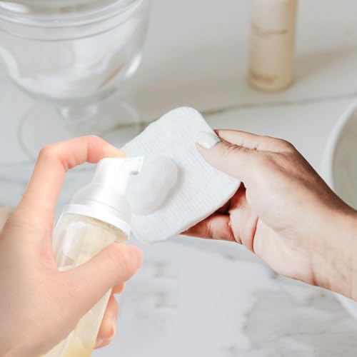 2oz Plastic Foam Pump Bottle, Empty Bottle Travel Foaming Dispenser for Hand Soap, Shampoo (2Pcs, 60ml) - color: Clear