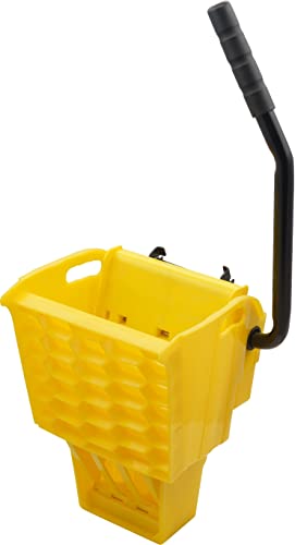 SPARTA OmniFit Mop Bucket System, Durable Mop Bucket, Side Press Wringer, and Soiled Water Insert, Floor Cleaning Essentials for Commercial and Home Use, 35 Qt Capacity, 1 Count, Yellow - color: Yellow