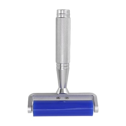 Dust Removal Roller Silicone Soft Aluminum Alloy Handle Iron Bearing Anti Static Roller for Film Dust Fibers Powder (8 Inch) - size: 8 Inch