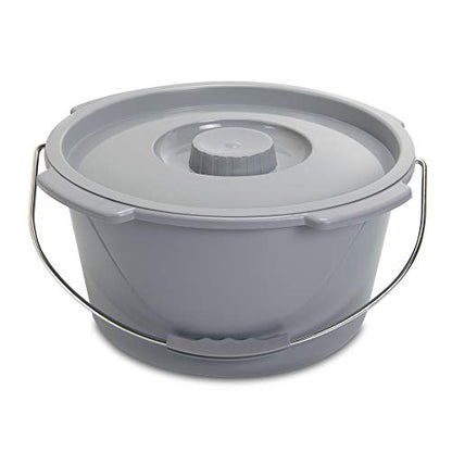 McKesson Commode Replacement Bucket with Handle and Lid, 7.5 qt, 1 Count - size: 1 Count (Pack of 1)