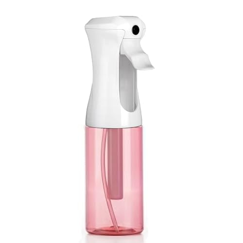 VIGOR PATH Continuous Spray Bottle 200ml/6.7oz Pink - Fine Mist, Leak-Proof, Refillable Hair & Cleaning Sprayer - color: PINK