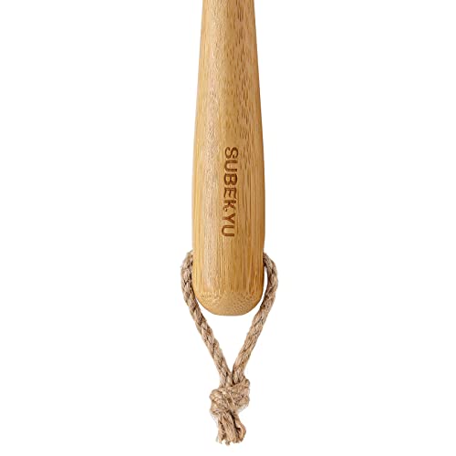 SUBEKYU Dish Brush with Handle, Natural Bamboo Dish Scrubber Brush, Kitchen Dishwashing Brush for Cleaning Dishes/Pans/Pots/Sinks, Sisal Bristles, 2P - color: Round 2p