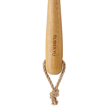 SUBEKYU Dish Brush with Handle, Natural Bamboo Dish Scrubber Brush, Kitchen Dishwashing Brush for Cleaning Dishes/Pans/Pots/Sinks, Sisal Bristles, 2P - color: Round 2p