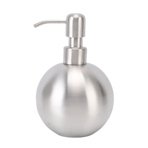 Generic 500ml Stainless Steel Refillable Lotion Bottle with Easy Press Design for Bathroom Toiletries Home Office Restaurant