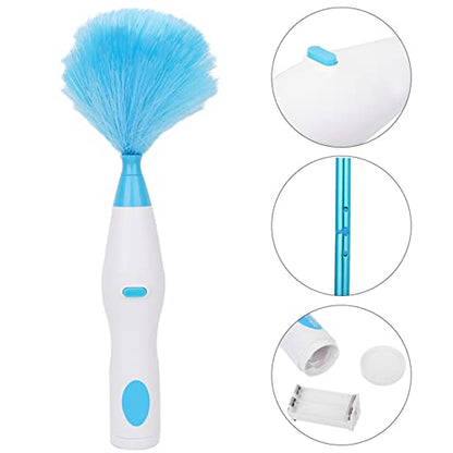 Acouto 180 Bendable Electric Duster Window Blinds Furniture Cleaning Tool Electric Duster for Home Cleaning Dusters Spin Battery Operated Electrical that Runs by Batteries