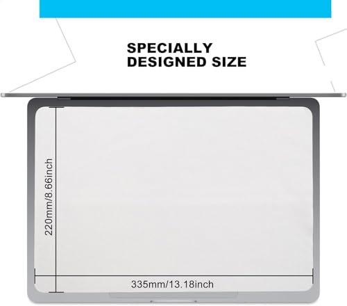 2 Pack Microfiber Liner Cleaning Cloth 15" 16" MacBook Air/MacBook Pro Screen Keyboard Imprint Protection, Keyboard Protector Compatible with MacBook Air 15.3" /MacBook Pro 15"/MacBook Pro 16" - color: Grey（2 Pack）, size: 13.19" x 8.66"