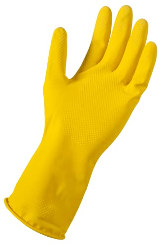 Soft Scrub Yellow Reusable Latex Household Glove