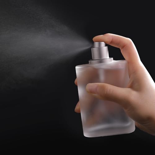 100ml/3.4 Oz Frosted Glass Spray Bottle Perfume Atomizer,Refillable Perfume Spray Bottle Perfume Bottles Empty with 3 Kinds of Perfume Dispenser (Frosted Glass 100ml) - style: Frosted Glass 100ml