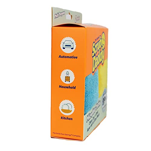 Scrab Daddy Microfibre Cloth - Blue and Yellow Twin Pack