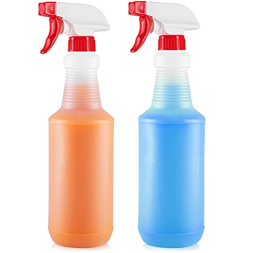 Zulay Home 16 oz Spray Bottle - Heavy Duty Cleaning Spray Bottles For Cleaning Solutions - Leakproof Cleaning Spray Bottle Set with Adjustable Nozzle & Spring Loaded Trigger (2 Pack) - size: 2 Pack - 16oz