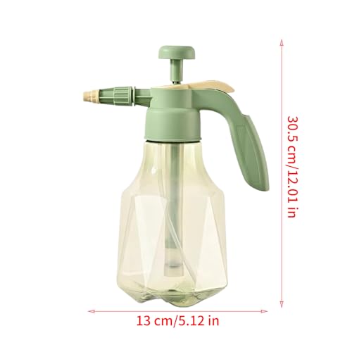Hand Pump Sprayer | 1.5L Leak-Proof Adjustable Nozzle Misting Can,Handheld Garden Pump Sprayer,for Outdoor Yard Indoor BBQ Gardening Cleaning Plant Home - color: Green