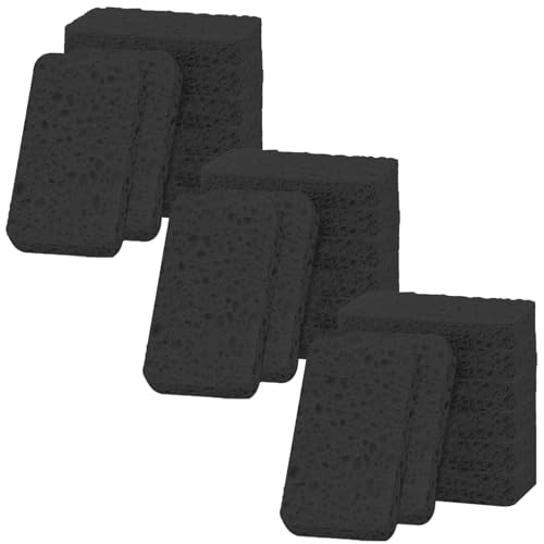 24 - Pack Non-Scratch Scrub Sponges - Sponges for Dishes and Washing Dishes, Cleaning Sponges for Kitchen Home and More（Black） - color: Black, size: 24 - Pack