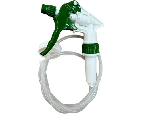 Heavy Duty Remote Extended Reach Trigger Sprayer with 36" Hose Green/White, Fits Large Containers and 1 Gallon Odor Commander Refill Bottles with 38-400 Neck Size