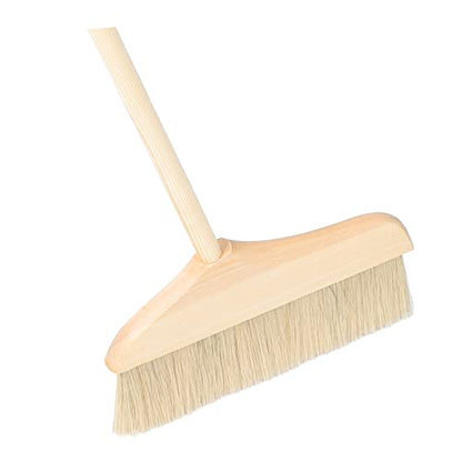 Outanaya Long Handle Soft Bristle Broom for Home Rv Cleaning Lightweight Detachable Design for Indoor Floors Carpets and Reach Corners