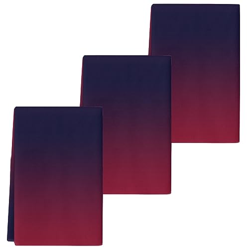 Chic D Black Red Ombre Texture Kitchen Towel Set of 3, Absorbent Microfiber Hand Towels for Kitchen Bathroom Bar Decorative Gradient Color Ultra Soft Resuable Cleaning Cloths Washable Fast Drying - size: 3PCS-18" x 28"