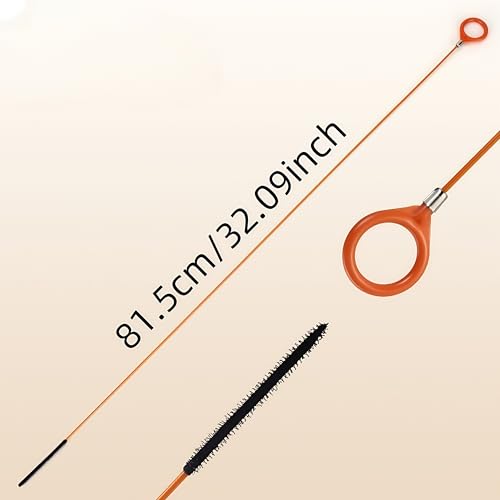 1/3pcs Extra Long Stainless Steel Drain Pipe Unclogging Hook,Nylon Coated-Suitable for Bathroom Sink, Bathtub/Shower Drain Pipes/Plumbing Accessory|Durable Nylon Material, Drain Cleaning Too (3pcs) - size: 3pcs