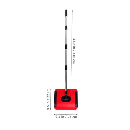 Cabilock Hand Push Carpet Sweeper Lightweight Manual Vacuum for Efficient PET Hair Removal Non-Electric Floor Roller Broom for Home Use