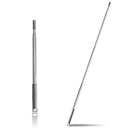 Upgraded Thickened Extension Pole 16'-80', Sturdy Long Telescoping Pole Attachment Microfiber Duster for High Ceiling Cleaning by OOSOFITT