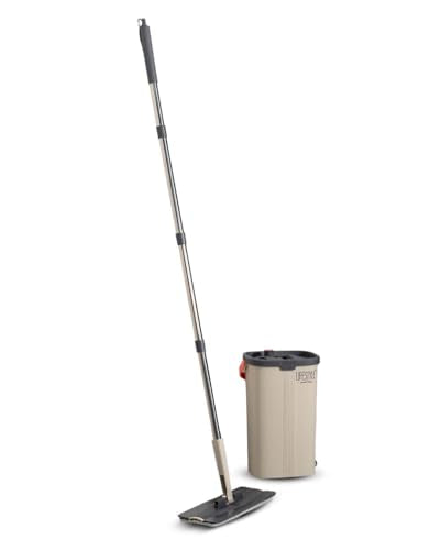 Lifestyle Rectangular Flat Mop with Microfiber Cleaning Pads, Lightweight Adjustable Handle, Easy-to-Use Floor Mop for Hardwood, Tile, Laminate, Vinyl, and Sealed Floors