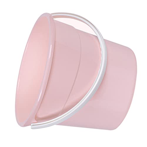 Cabilock 1pcs Heavy-Duty Water Container Bucket Handle Versatile Utility Storage for Home Car Washing Fishing and More Lightweight Compact Design - color: Pink