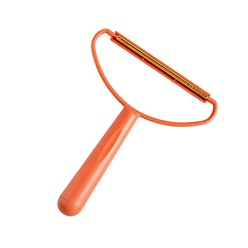 Carpet Scraper, Portable Lint Shaver, Lint Remover for Clothes Reusable, Lint Roller, Manual Double Sided Clothes Fuzz Shaver, Orange/Blue Practical Tool, 16.5x13.5x10cm(Red) - color: Red
