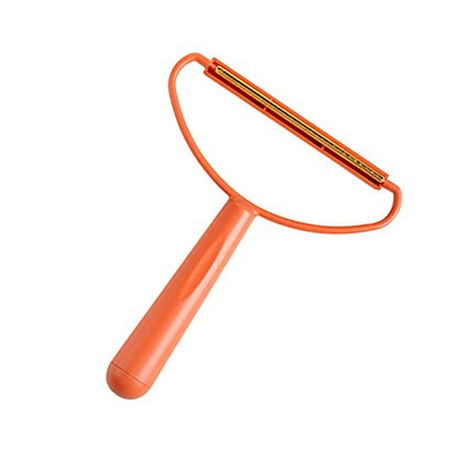 Carpet Scraper, Portable Lint Shaver, Lint Remover for Clothes Reusable, Lint Roller, Manual Double Sided Clothes Fuzz Shaver, Orange/Blue Practical Tool, 16.5x13.5x10cm(Red) - color: Red