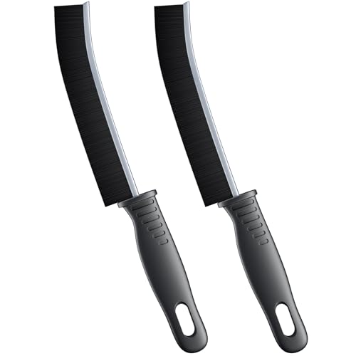 Hard Bristle Crevice Brush -2 Pack Deep Clean Sliding Door Tracks, Window Screens, Durable Household Cleaning Tool