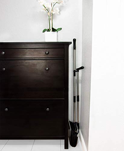 Broom and Dustpan Set, Long Handle for Home, Kitchen Room Office Lobby Floor, Indoor, Upright Stand up, Mini Broom dust pan Combo Included for Home or Auto use