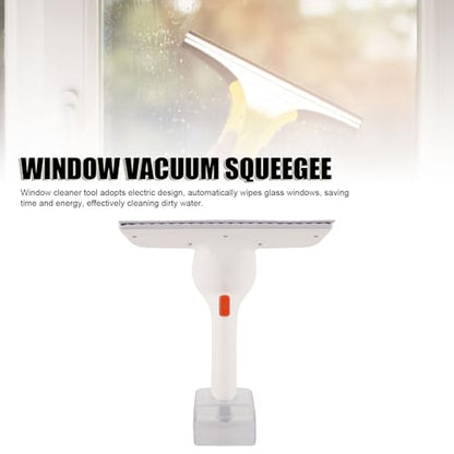 Window Vacuum, Handheld Electric WindowVac with Brush Head, Squeegee Cordless Strong Suction Electric Window for Shower Wall Glass Mirror Countertop Tiles