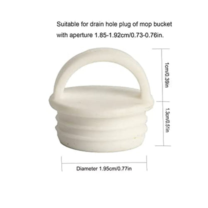 5 Pack Mop Bucket Drain Plug Replacement Sink Hole Stopper with Grips End Cap Cover for Mop and Bucket with Wringer Set Commercial Mop Bucket Spin Mop System Flat Squeeze Mop 19mm 3/4 Inch - color: For Inner Diameter 1.85-1.92cm/0.73-0.76in