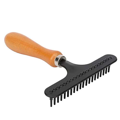 Carpet Rake, Handheld Cleaning, Ergonomic Handle, Small Metal Grooming Rake for Salon