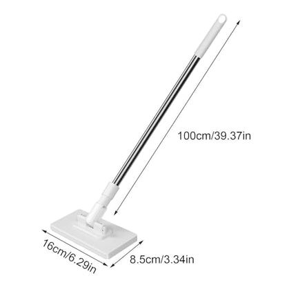 Lazy Mop for Wet and Dry, Clip Grip Mop with 360° Swivel Head, Long Handle Floor Mops, Dust Broom Mops for Floor Cleaning for Household Apartment Bedroom Bathroom Living Room Marble Tile