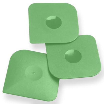 Plastic Pan Dish Pot Food Kitchen Scraper Tool Set, 3 pcs Nylon Plastic Cast Iron Skillet Cleaner Scrubber Scrapper, Kitchen Scraper Non-Scratch (Green) - color: Green, size: 3-Pack