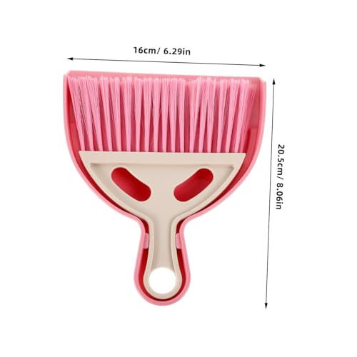 Totority Mini Hand Broom and Dustpan Set for Desktop Cleaning, Plastic Small Brush Kit with Portable Design, Compact Keyboard Cleaning Tools for Home and Office Use