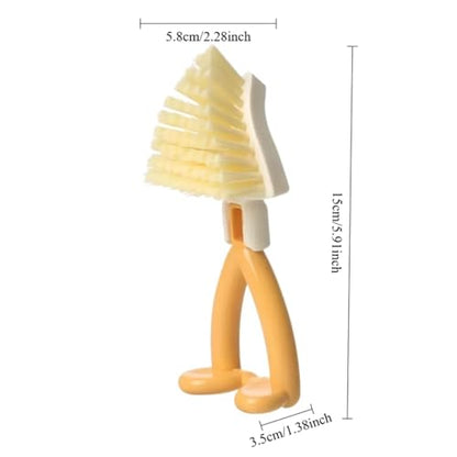 1 Pack Crevice Cleaning Brush, Narrow Gap Cleaning Tool for Window Tracks, Bathroom Tile, Floor and Household Corners, Cleaning Supplies