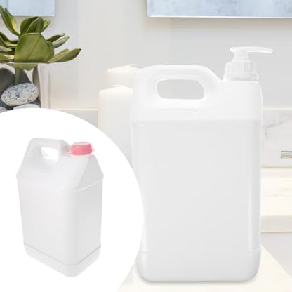 Soap Dispenser Plastic Chemicals Jug Gallon Jug Holder Plastic Bottle for Soap Detergent Garage Liquid Storage Container 5L Dispenser Laundry