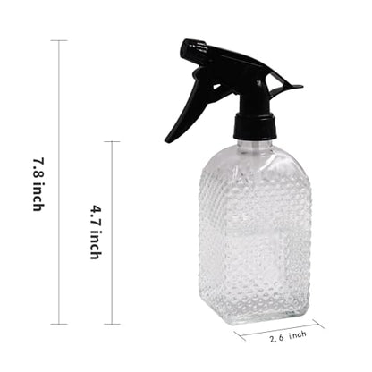 OFFIDIX Glass Plant Mister with Adjustable Nozzle for Indoor Plants and Cleaning - color: Clear