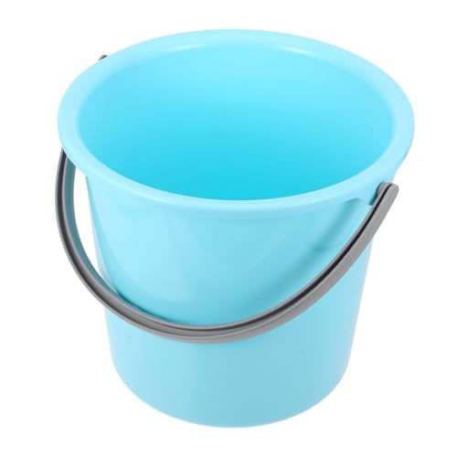 Multipurpose Plastic Bucket with Handle Portable Household Cleaning Bucket Durable Water Container for Laundry Gardening Camping and Outdoor Use