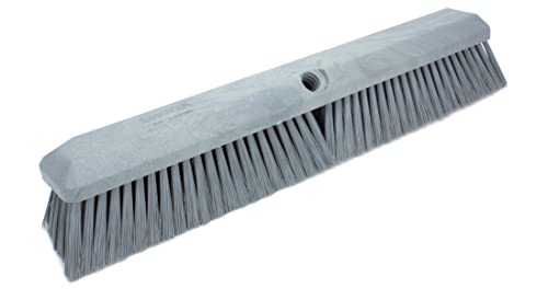 SPARTA Omni Sweep Plastic Push Broom Head, Heavy Duty, Industrial Broom With Color Code System For Outdoor, Indoor, Garage, Concrete, Patio, Kitchen, Bathroom, 18 Inches, Gray - color: Gray, size: 18 Inches