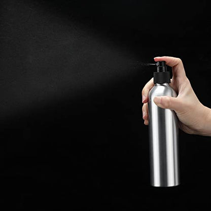 Irenare 24 Pcs Small Spray Bottles Aluminum Fine Mist Spray Bottles Bulk Metal Essential Oil Storage for Perfume Toner Liquid Refillable Pump Vials Atomizer Containers for Room Travel(8 Oz) - size: 8 Oz
