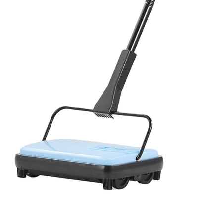 Happybuy Blue Manual Carpet Sweeper: A Compact Cleaning Powerhouse. Boasting a 300 - ml dustbin and a 6.7 - inch Cleaning Width, This Sweeper is Your go - to Solution for Keeping Home