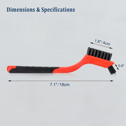 3pcs Nylon Brushes for Cleaning, Small Cleaning Brushes for Tight Spaces, Car Detailing Brush Set for Cleaning Dust in Holes - size: 3 pcs