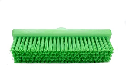 SPARTA 40423EC75 Plastic Floor Scrub Brush, Wall Brush, Equipment Brush With Nonabsorbent Bristles For Industrial Kitchens, Hospitals, Commercial Cleaning, 4 Inches, Lime - color: Lime