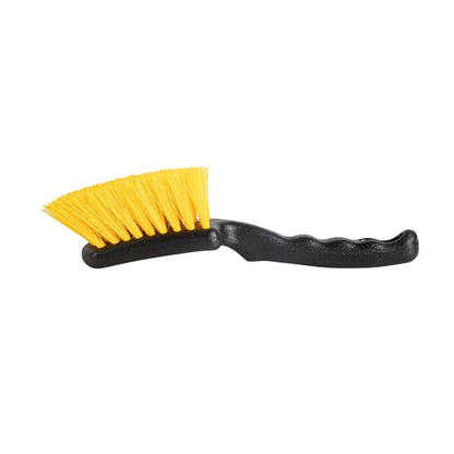 Restaurantware-Clean Tek Professional 10.24 Inch Utility Brush, 1 Heavy-Duty Scrub Brush - Plastic Bristles, Ergonomic Handle, Black Plastic Cleaning Scrub, Ideal for Indoor and Outdoor Cleaning - size: 10 1/4"