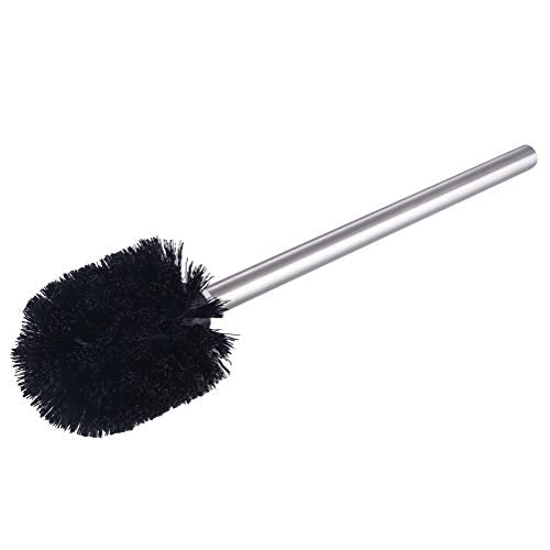 Angle Simple Toilet Brushes, Toilet Bowl Scrubber Brush Head 3 PCS with Cleaner Wand for Bathroom Restroom