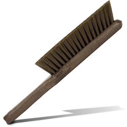 SPARTA 8 Inch Soft Counter Brush with Polyester Bristles and 5 Inch Handle, Color Coded Handheld Broom for Tables Countertops and Foodservice Surfaces, 13 Inch Overall Length, Brown - color: Brown
