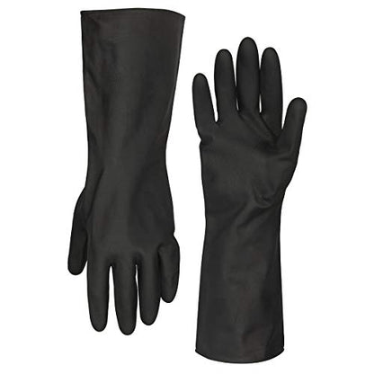 Flexzilla Pro GC400PXL Heavy Duty Cleaning, Neoprene, 13, Black, Long Cuff Gloves, X-Large, Factory - size: X-Large