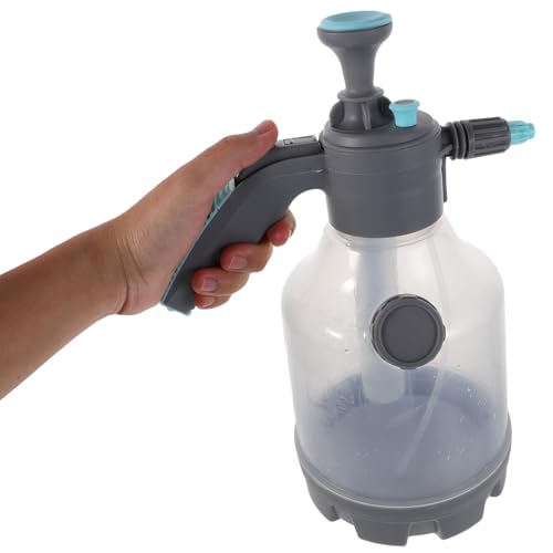 Lurrose Heavy-Duty 3l Pump Spray Bottle with Adjustable Nozzle and Extension Wand, Pressure Water Sprayer for Gardening, Car Cleaning, Indoor Plants, and Outdoor Watering